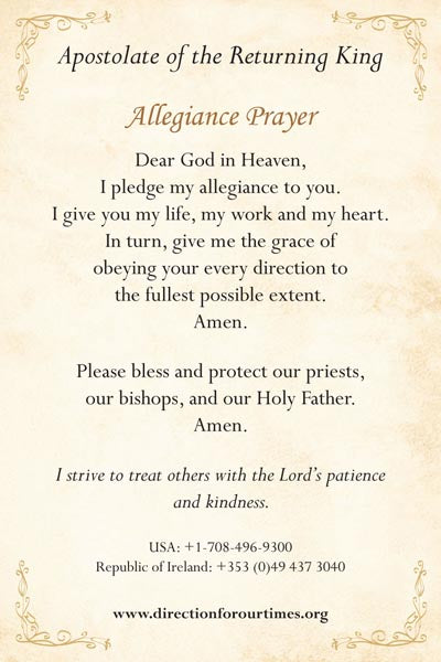 Jesus Christ the Returning King Prayer Card