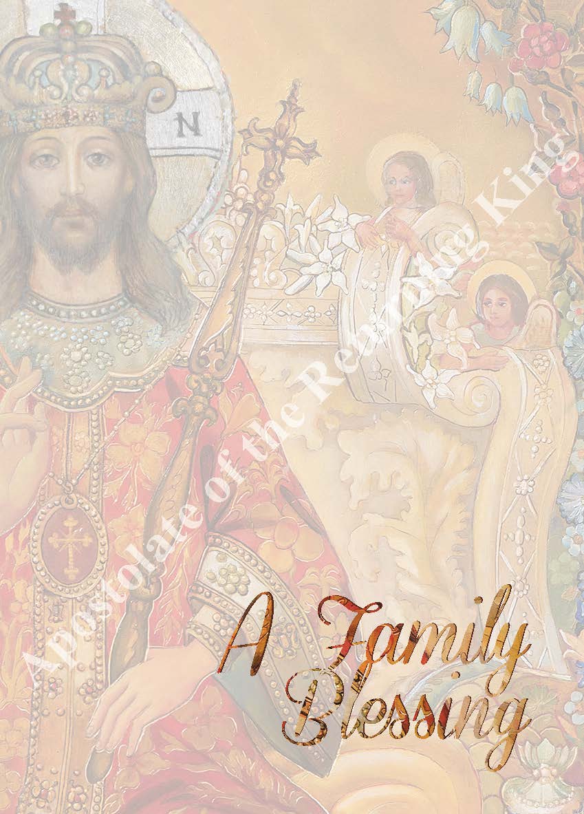 A Family Blessing Mass Card
