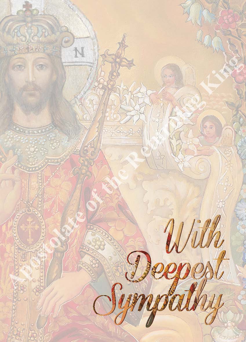 With Deepest Sympathy Mass Card
