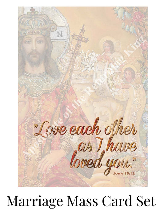 Mass Card Set- Bless This Marriage