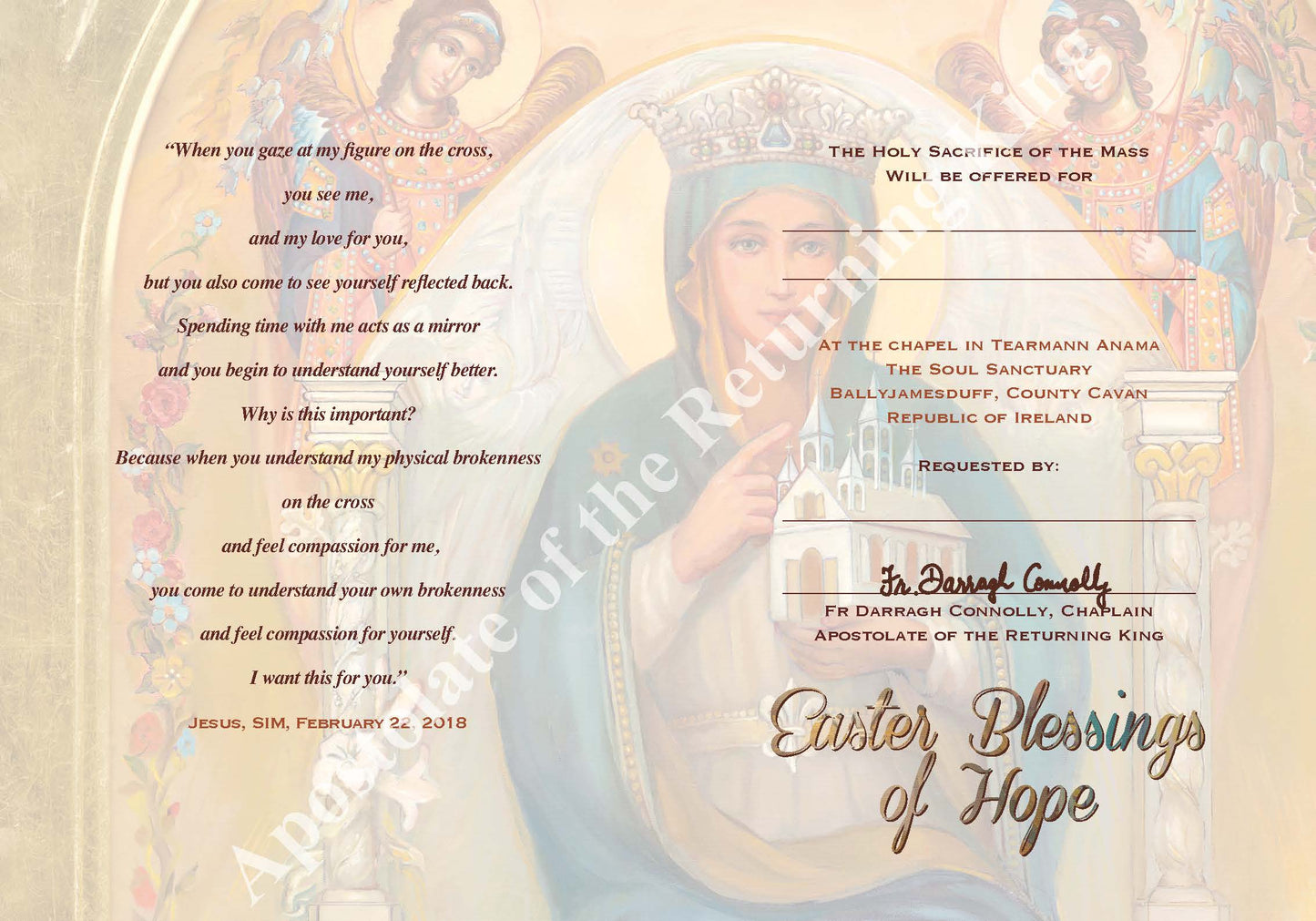 Mass Card Set- Easter Blessings of Hope